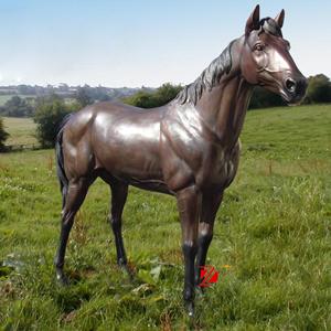 Real size horse bronze statue